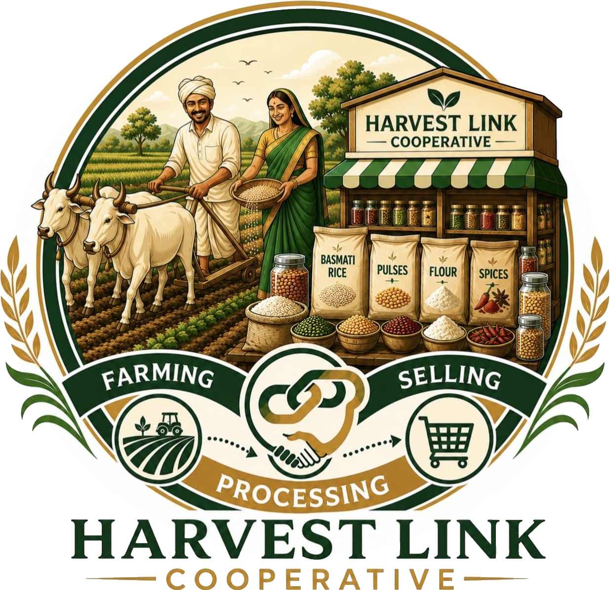 HarvestLink Cooperative logo